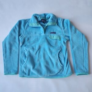 Patagonia Light Blue Synchilla Fleece Pullover Sweater Size Small
